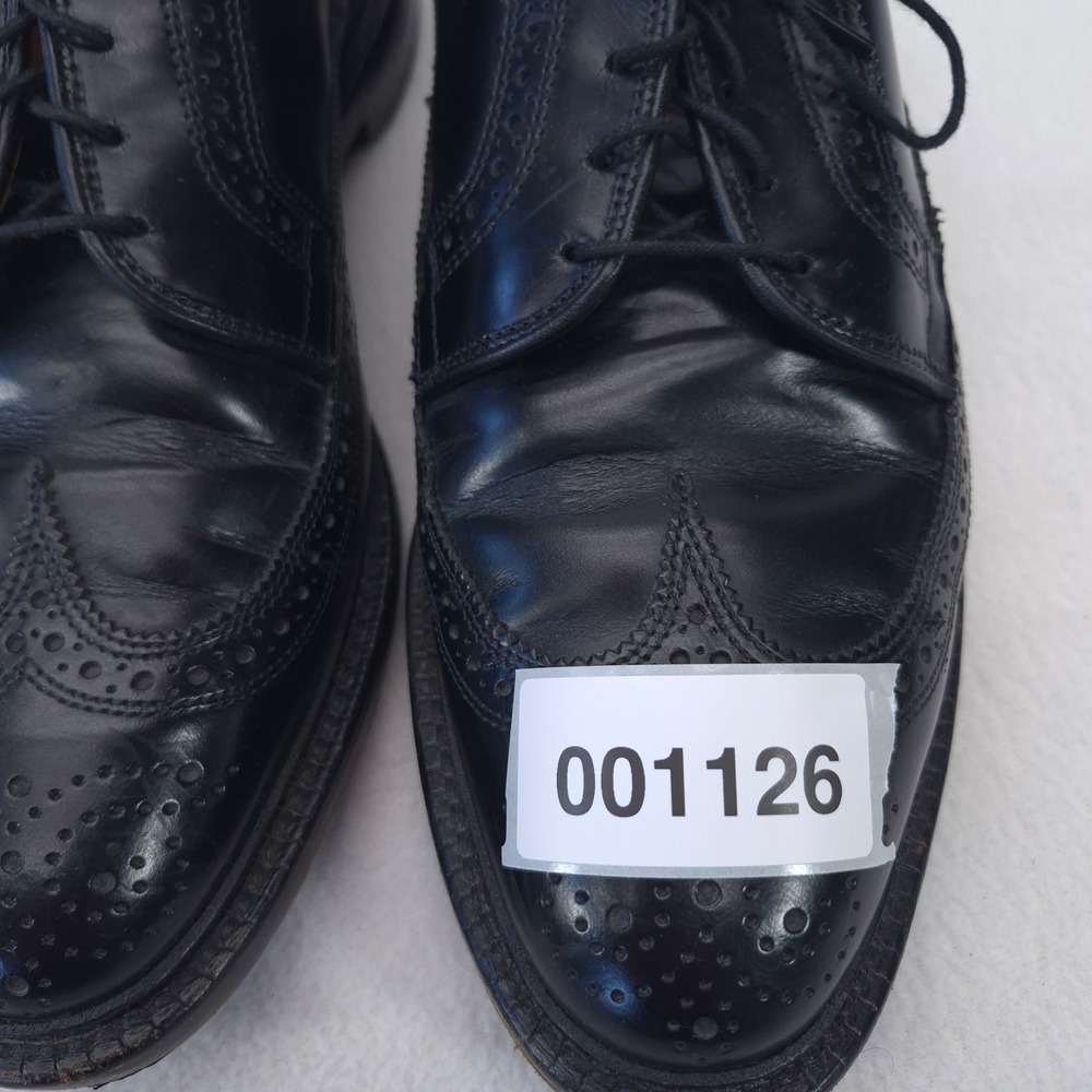 Allen Edmonds Black Leather MacNeil Wingtip Blucher Lace-Up Size 8.5 D - Picture 11 of 11